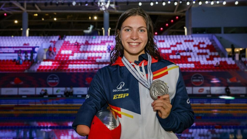 Tasy Dmytriv Mundial natación Singapur plata