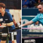 Álvaro Valera en sus inicios y en su despedida del tenis de mesa paralímpico en París 2024.