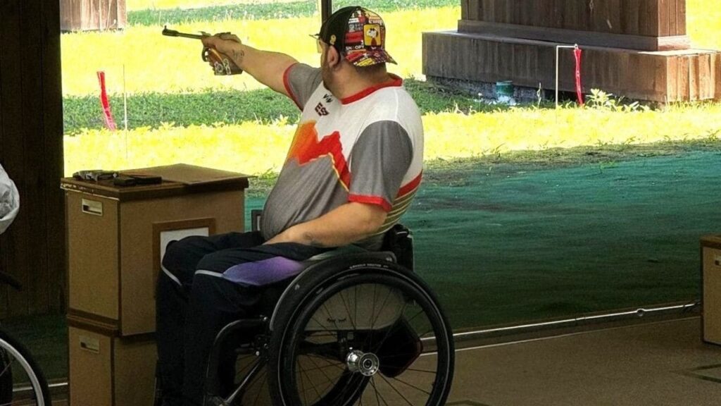 Carlos Linares quinto Pistola Libre Europeo de tiro Croacia