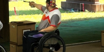 Carlos Linares quinto Pistola Libre Europeo de tiro Croacia