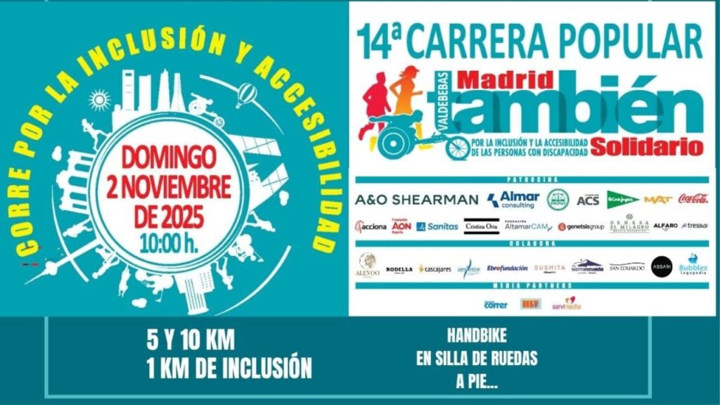 Valdebebas corre por la inclusión con la Carrera Madrid También Solidario