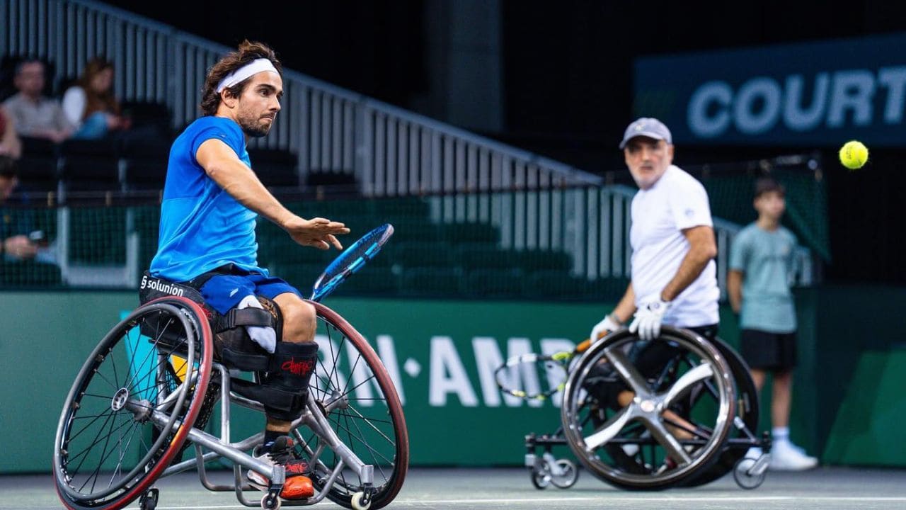 Dani Caverzaschi gana dobles Riviera Open de tenis en silla de ruedas