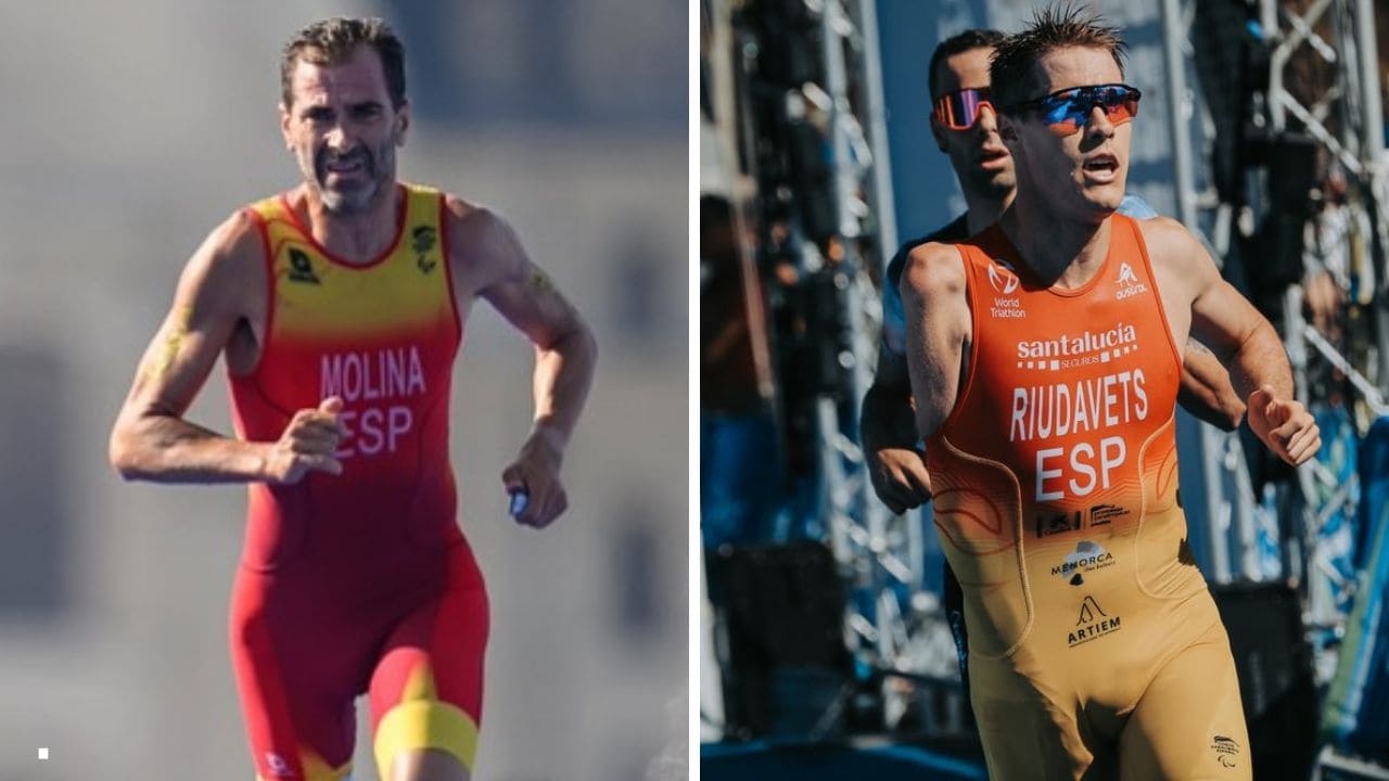 Bronces para Dani Molina y Nil Riudavets mundial triatlón paralímpico Australia