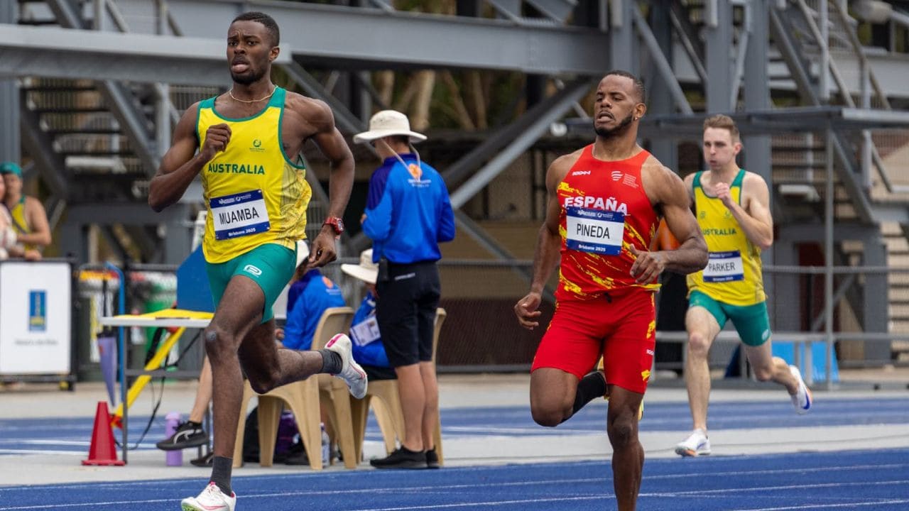 David Pineda tres oros en el Mundial Virtus de atletismo en Brisbane