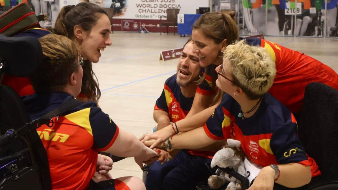 Equipo BC1-BC2 España oro World Boccia Challenger Olbia