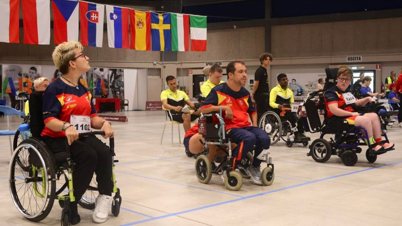 Equipo BC1-BC2 España oro World Boccia Challenger Olbia