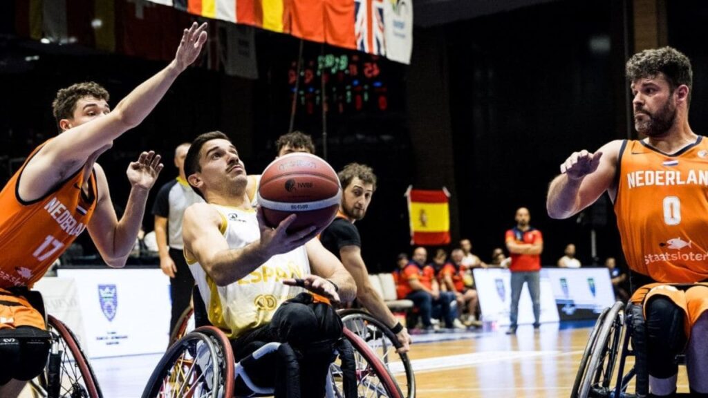 España Países Bajos baloncesto silla Europeo masculino Sarajevo