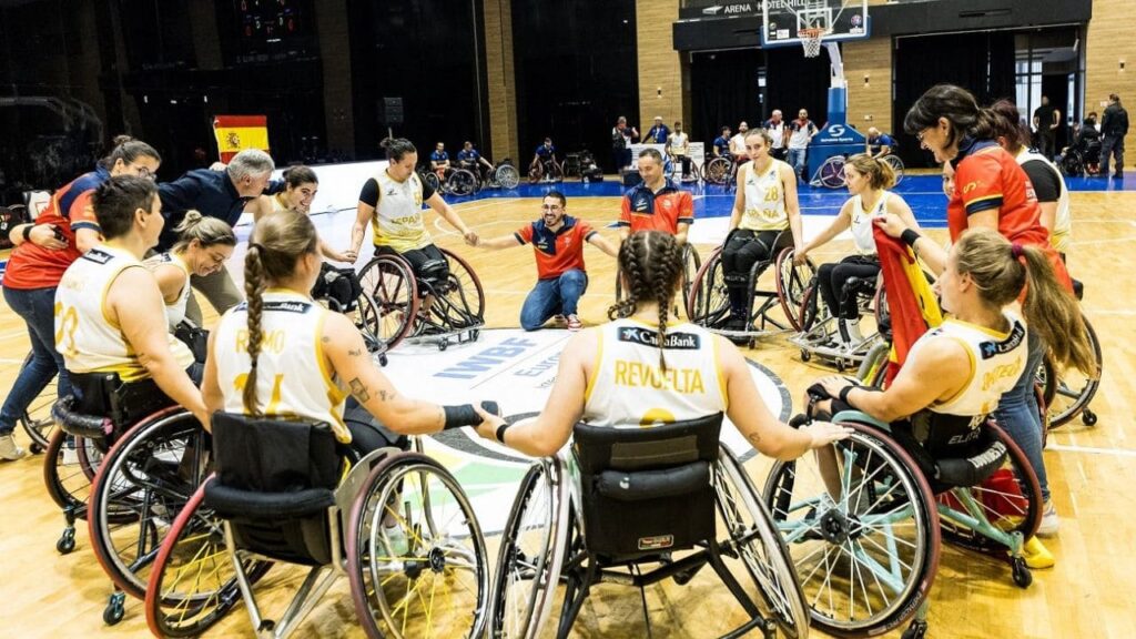 España baloncesto femenino silla de ruedas bronce Europeo