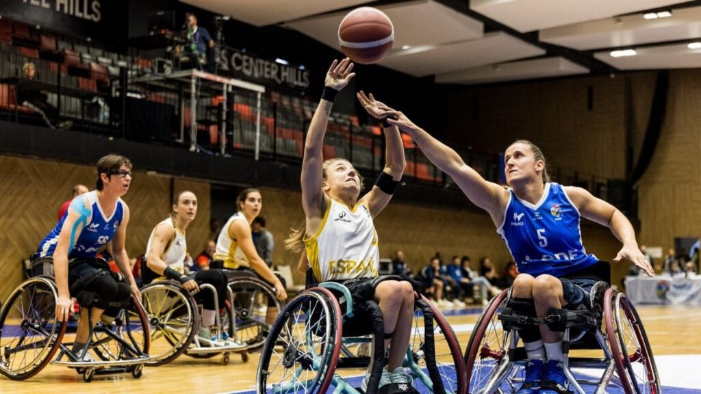 España baloncesto silla femenino victoria ante Francia Europeo
