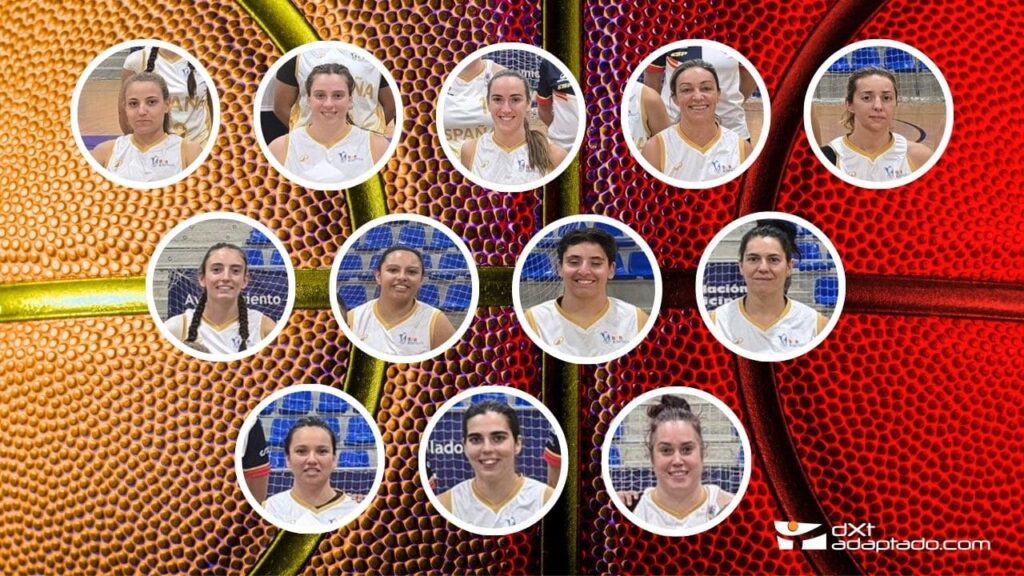 Las 12 jugadoras de la selección española de baloncesto en silla para el Europeo
