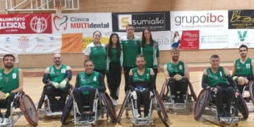 El equipo Toros FLM rugby en silla de ruedas