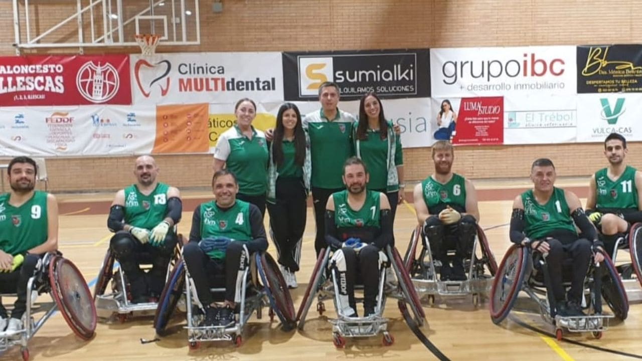 El equipo Toros FLM rugby en silla de ruedas