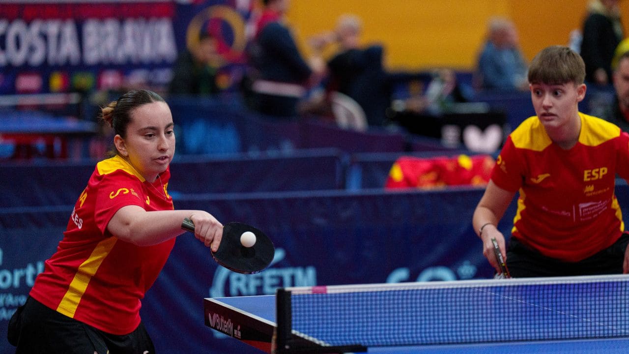 María Migueles y Olaia Martínez bronce dobles tenis de mesa World Elite Sao Paulo