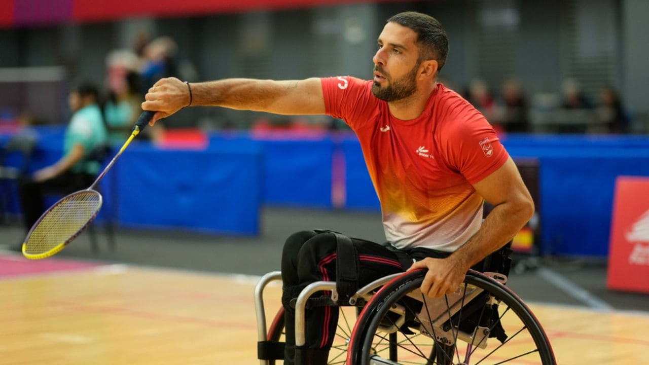 Paco Motero plata europeo bádminton silla de ruedas