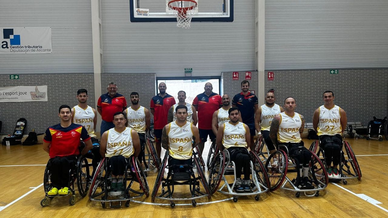 Equipo masculino español baloncesto silla de ruedas Europeo Sarajevo