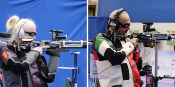 Sonia Rivero plata y Ager Solabarrieta bronce Europeo tiro con carabina ciegas Osijek