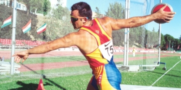 Alfonso Fidalgo Lanzamiento de disco para ciegos Legado Paralímpico