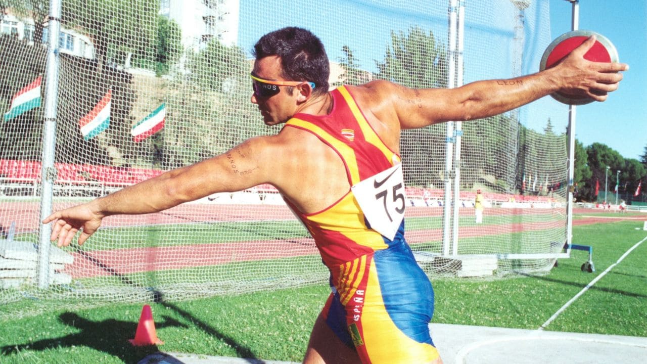 Alfonso Fidalgo Lanzamiento de disco para ciegos Legado Paralímpico