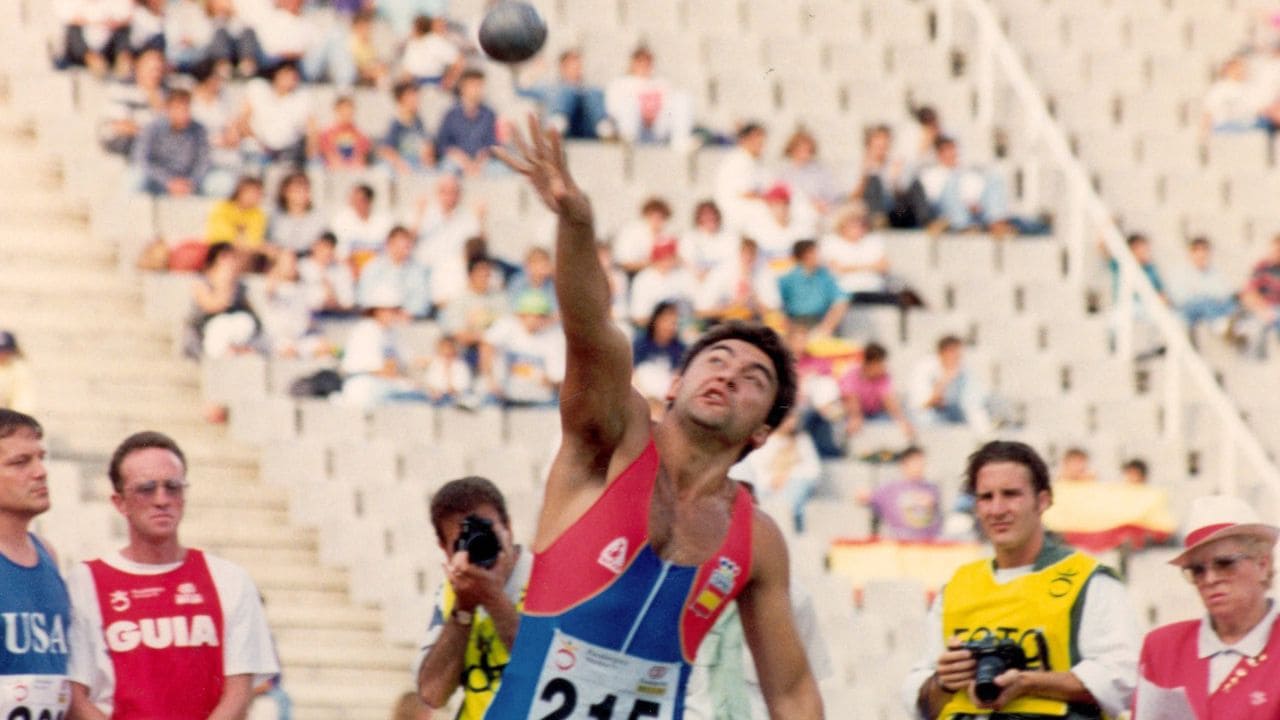Alfonso Fidalgo en los Juegos Paralímpicos de Barcelona 1992