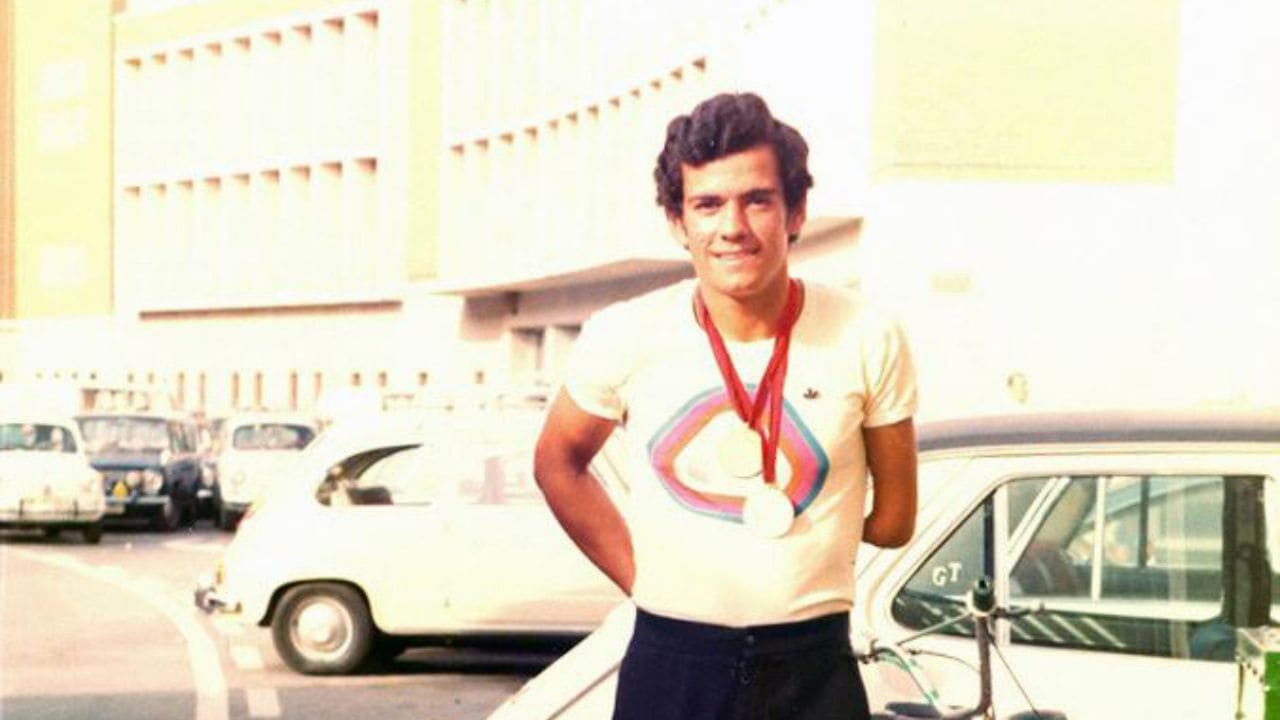 El atleta Antonio Delgado con los oros en los Juegos Paralímpicos Toronto 1976