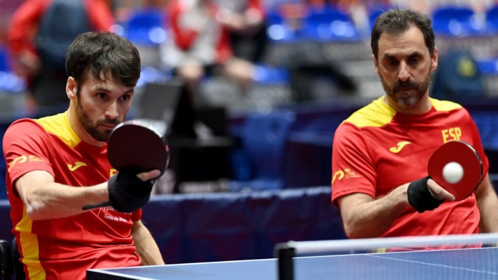 Iker Sastre y Daniel Rodríguez, subcampeones de Europa de tenis de mesa en dobles en silla de ruedas