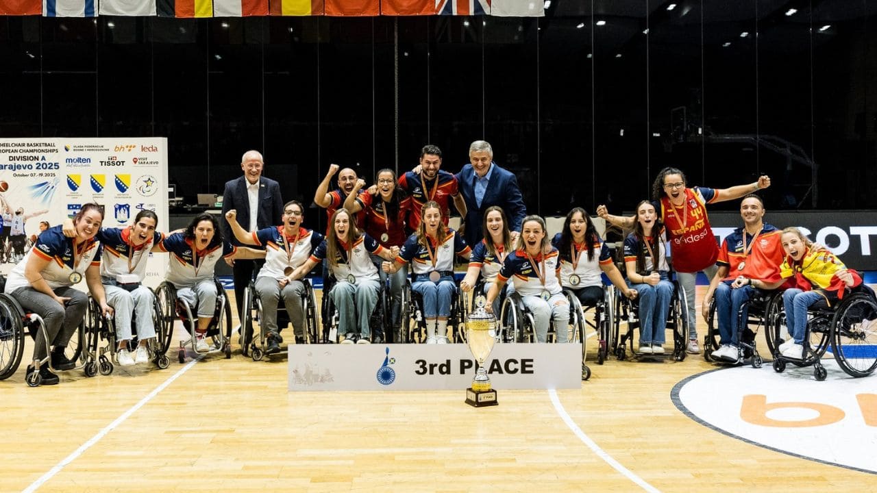 España femenino baloncesto silla ruedas bronce Europeo Sarajevo
