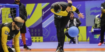 Javi Serrato goalball Liga brasileña