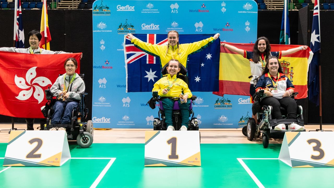 Laura Utrero podio bronce World Challenger Boccia Canberra