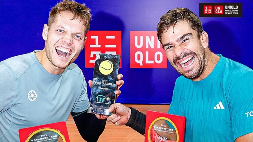 Martín de la Puente conquista en dobles la Copa de Maestros de tenis en silla