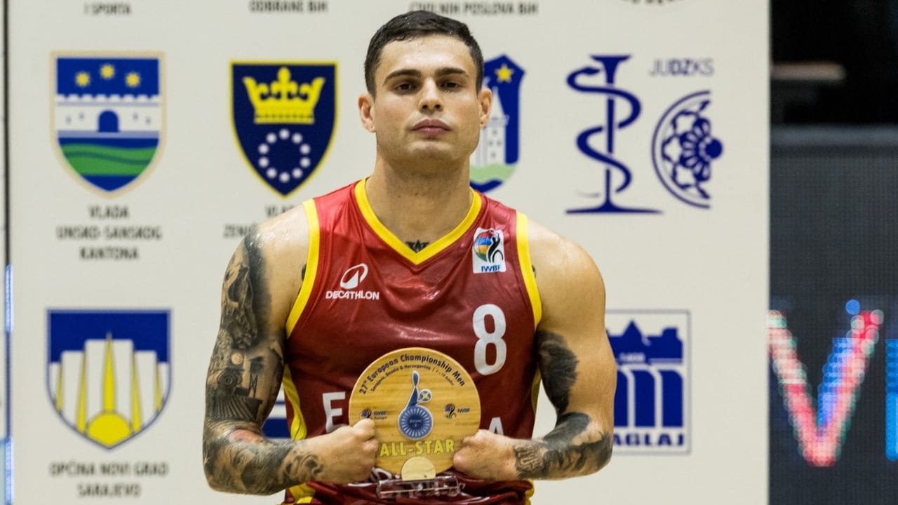 Óscar Onrubia quinteto ideal Europeo baloncesto silla
