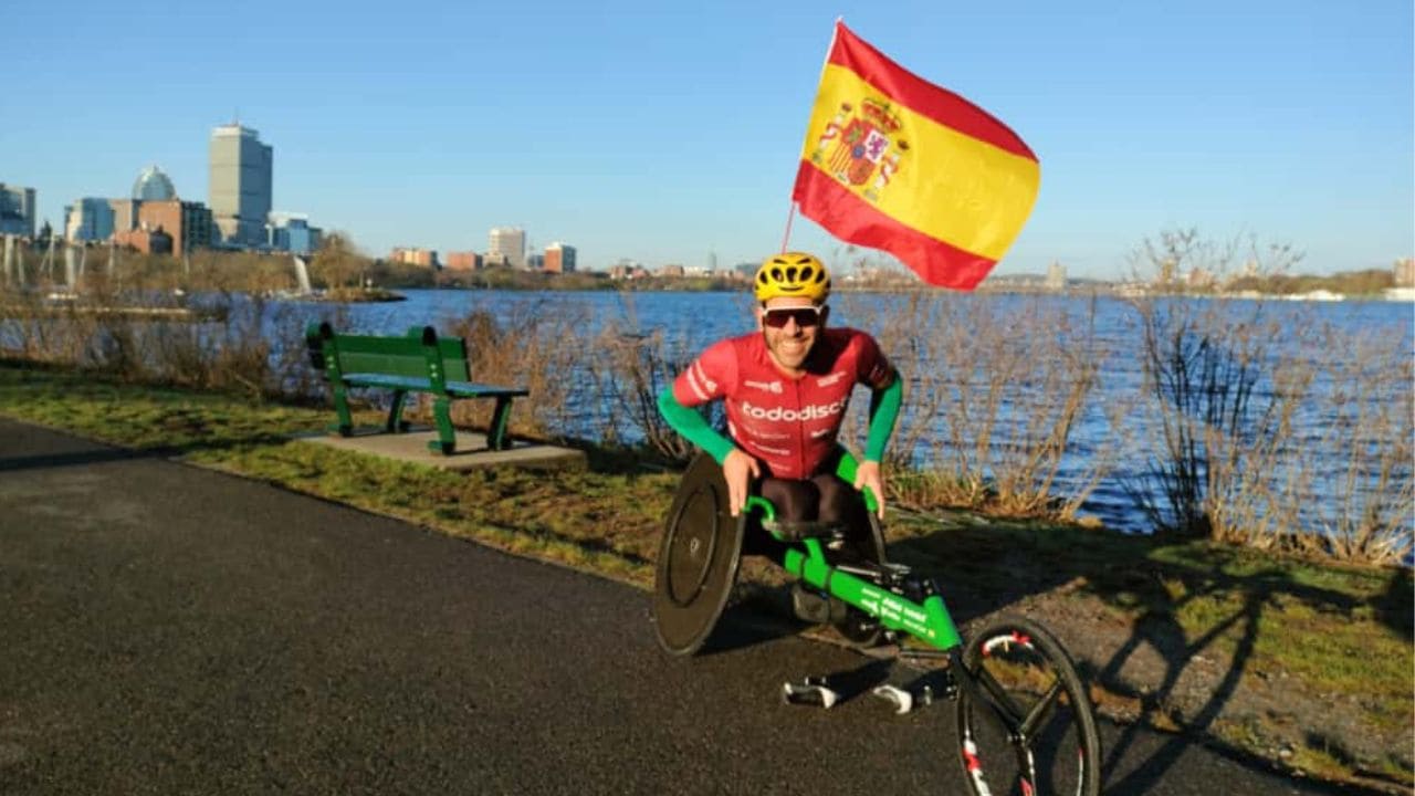 Rafa Botello mejor maratoniano español en silla de ruedas