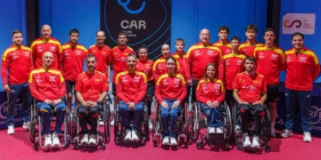 Selección española de tenis de mesa para el Europeo paralímpico de Helsingborg Suecia