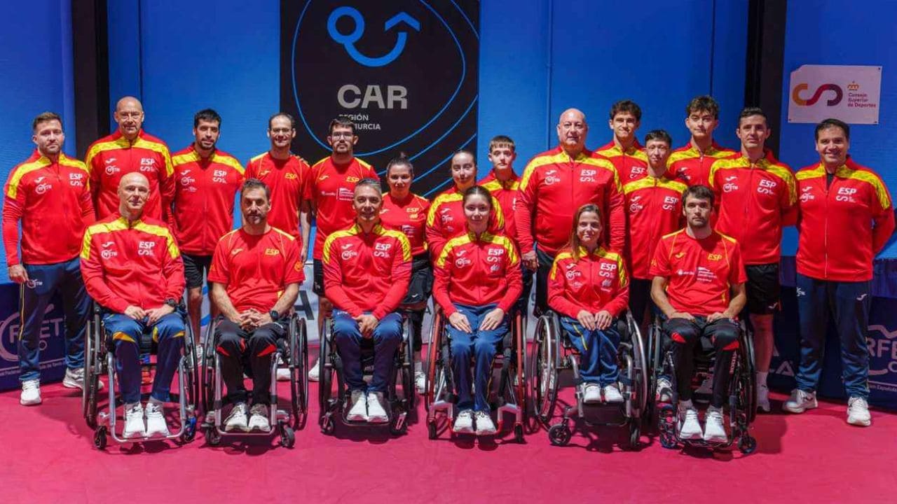 Selección española de tenis de mesa para el Europeo paralímpico de Helsingborg Suecia