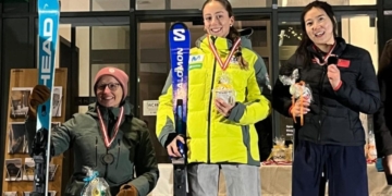 Audrey Pascual oro Copa del Mundo podio esquí paralímpico Steinech