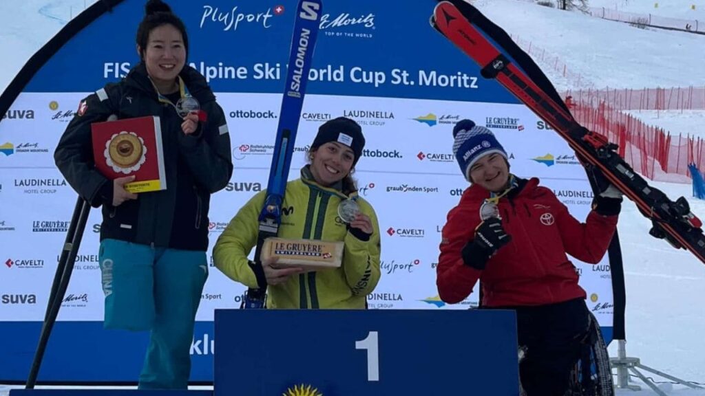 Audrey Pascual oro y plata en la Copa del Mundo de esquí paralímpico en Saint Moritz