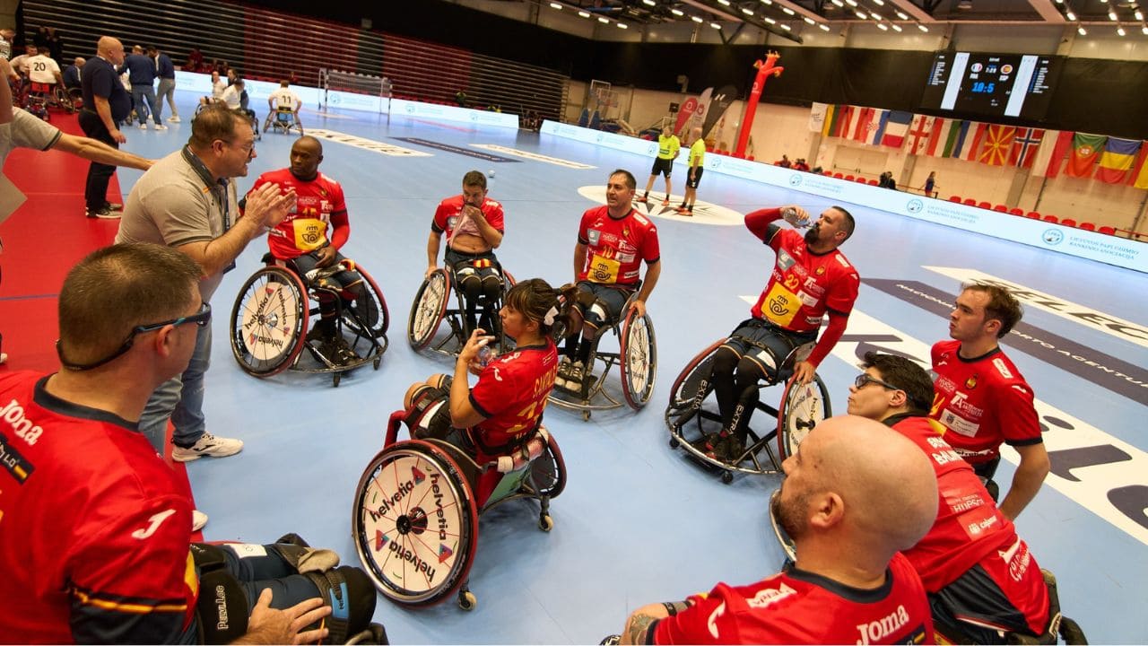 Balonmano español en silla de ruedas Europeo Lituania quinto puesto