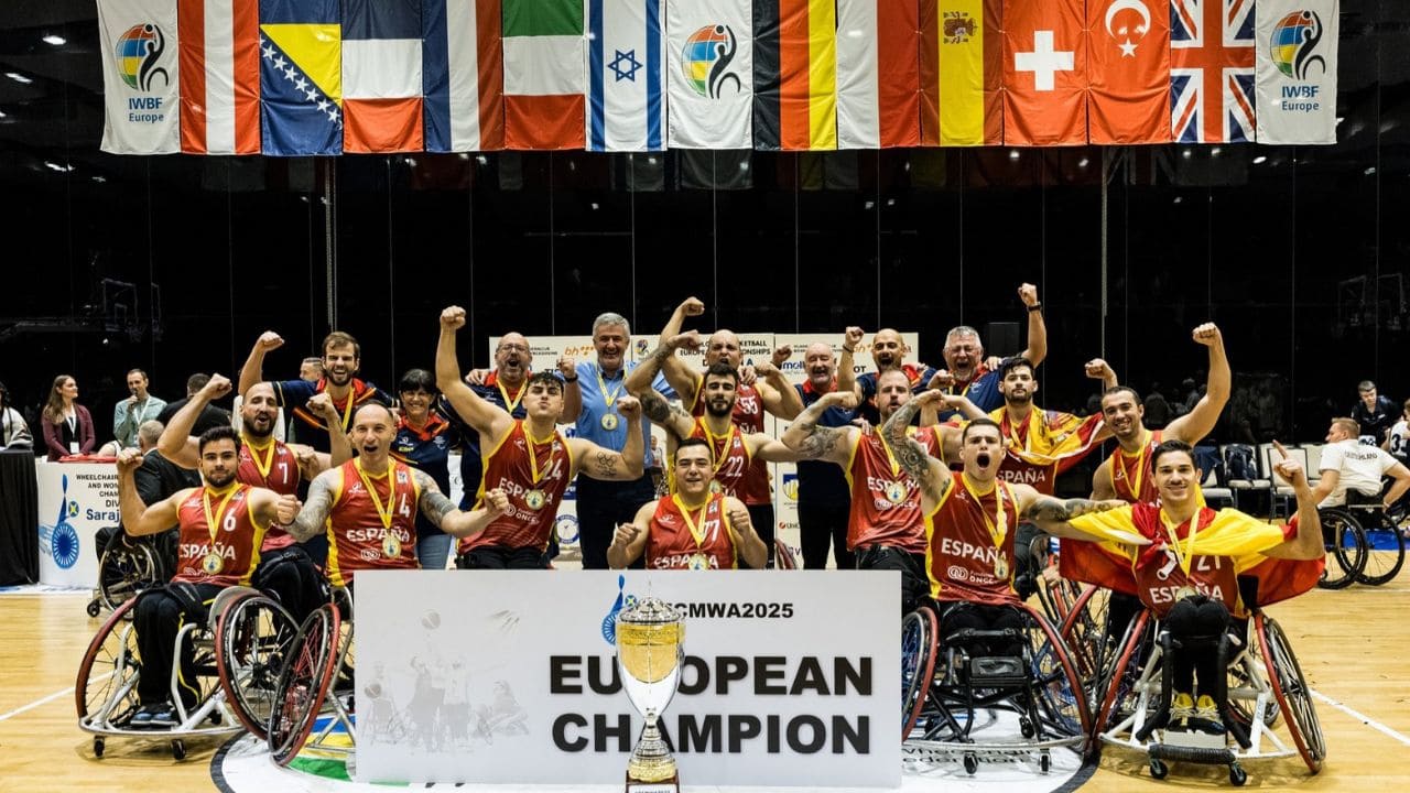 España baloncesto silla de ruedas campeona Europeo Sarajevo