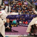 Judith Rodríguez esgrima en silla de ruedas