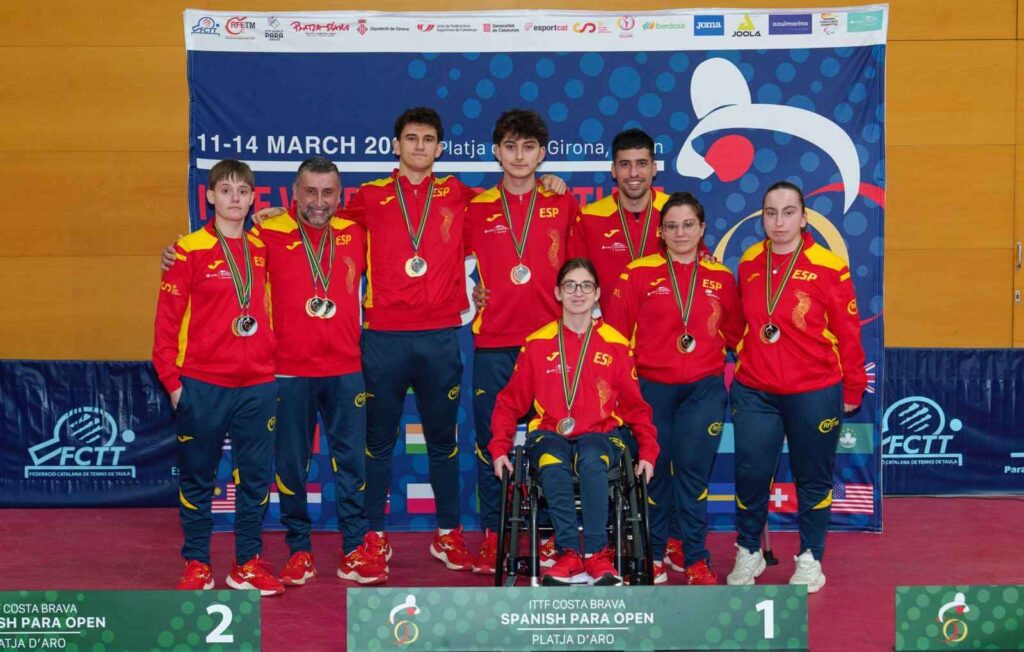 El tenis de mesa paralímpico español cierra un año con casi un centenar de medallas