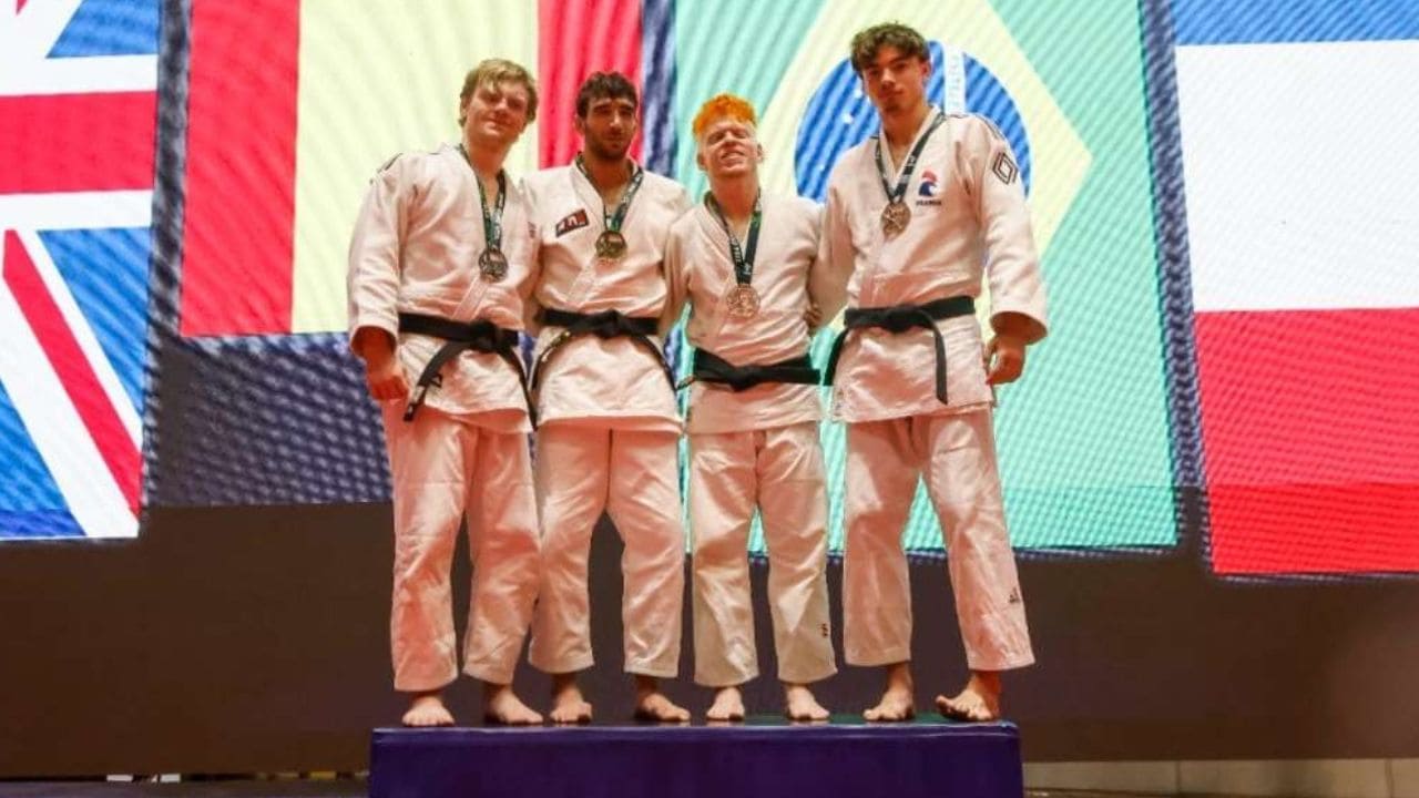 Sergio Ibáñez judo podio Grand Prix Sao Paulo