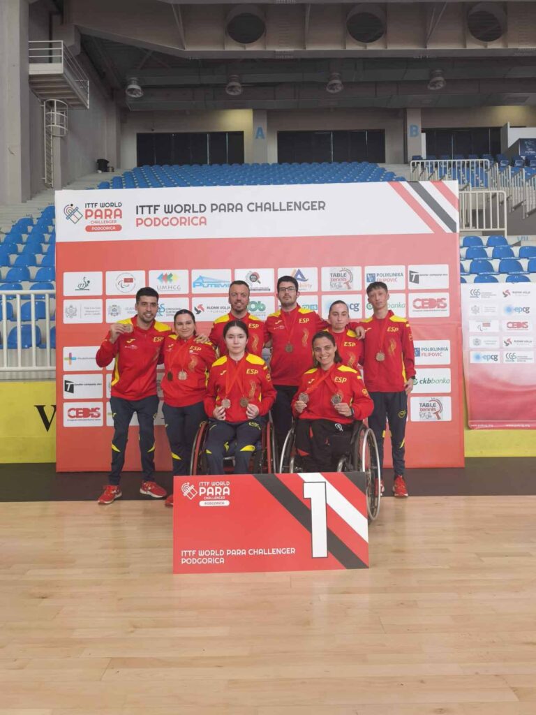 El tenis de mesa paralímpico español cierra un año con casi un centenar de medallas