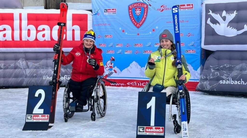 Segundo oro para Audrey Pascual en descenso de esquí paralímpico en la Copa del Mundo de Saalbach