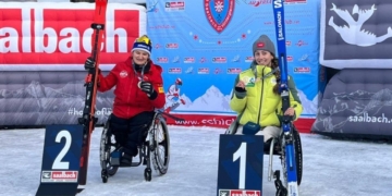 Audrey Pascual oro Copa del Mundo esquí Saalbach