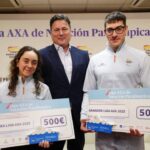Beatriz Lérida y Marco Ozaeta Liga AXA natación paralímpica