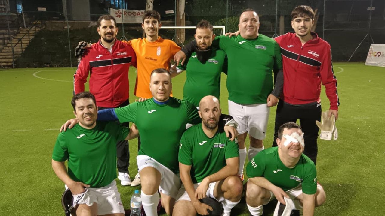 El equipo de Granada de fútbol para ciegos