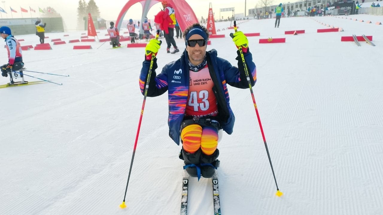 Higinio Rivero esquí de fondo paralímpico