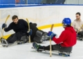 Hockey hielo paralímpico entrenamiento pioneros España