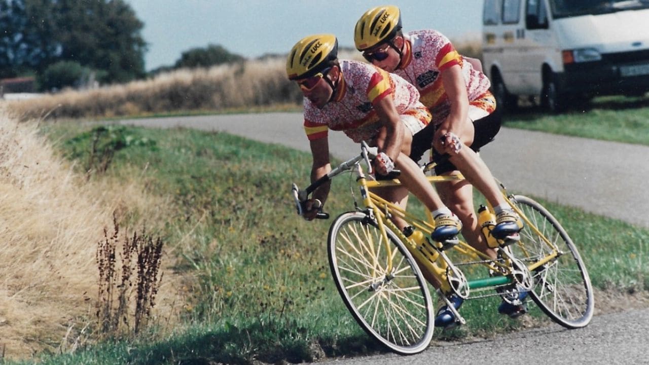Juan Carlos Molina en el Mundial de ciclismo paralímpico de 1994
