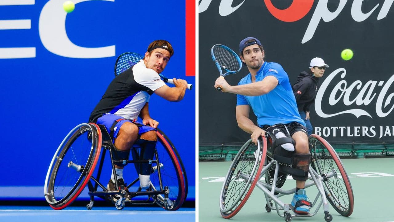 Martín de la Puente y Dani Caverzaschi afrontan el Open de Australia de tenis en silla