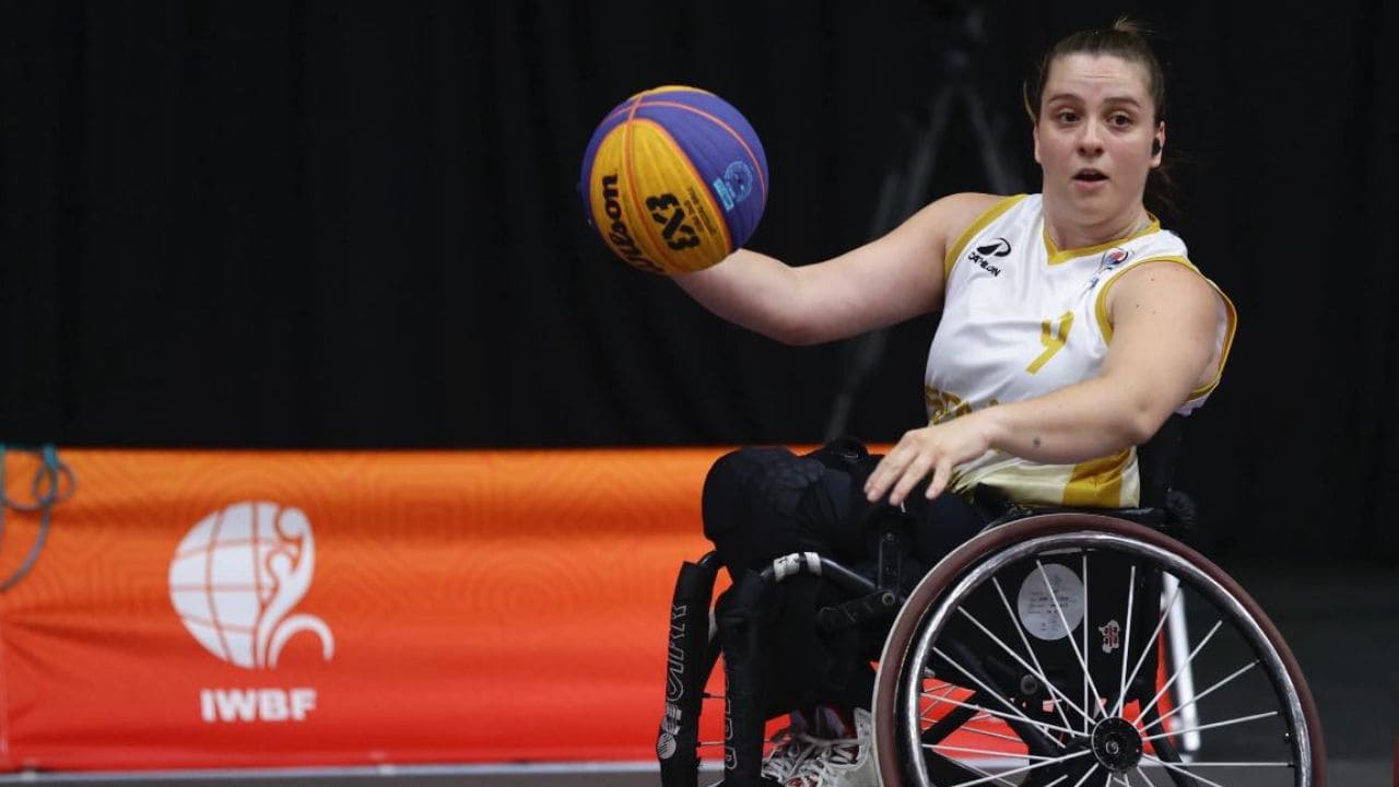 Sara Revuelta en el Mundial de baloncesto en silla de ruedas 3x3